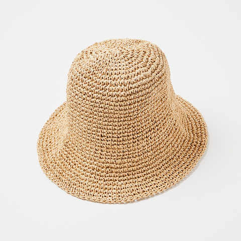 j crew straw bucket hat