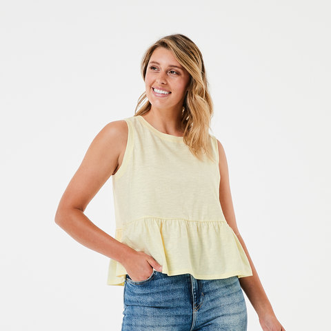 peplum tank