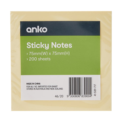 sticky notes yellow