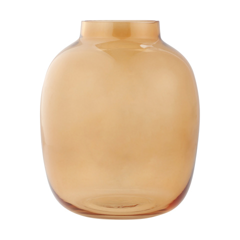 Amber Glass Vase Kmart