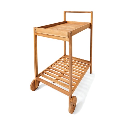 kmart wooden cleaning trolley