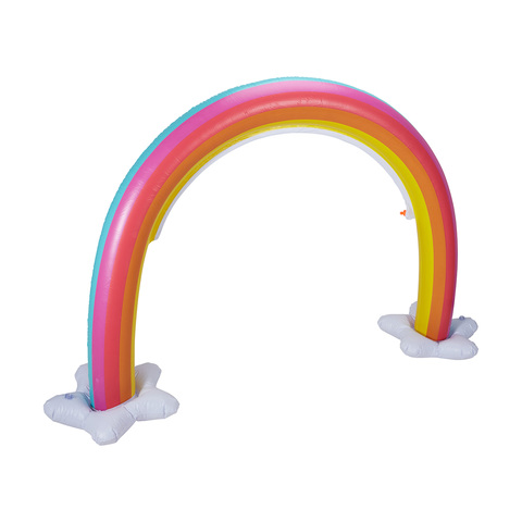 Inflatable Rainbow Arch Sprinkler Kmart - rainbow glow stick necklace roblox