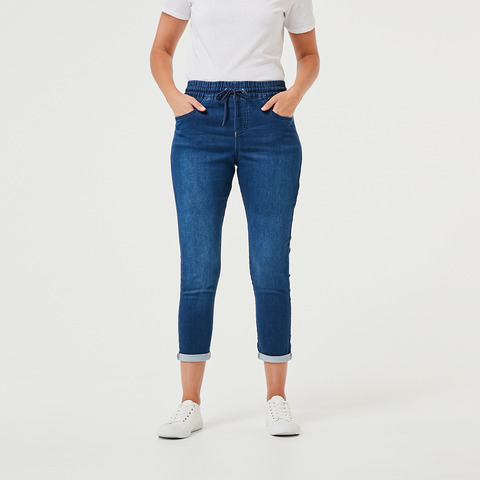 kmart womens elastic waist jeans