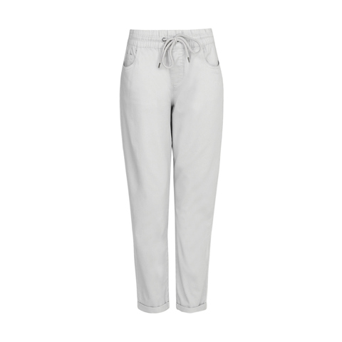 white jean jogger pants