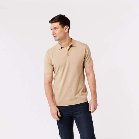 liquid cotton polo shirt