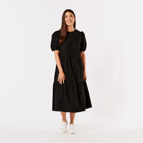 kmart black tiered dress