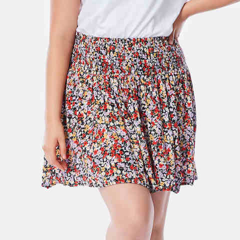 Shirred Mini Skirt - Kmart
