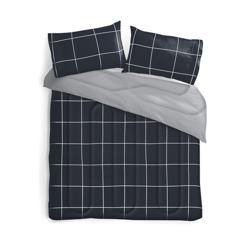 Graphite Comforter Set King Bed Kmart