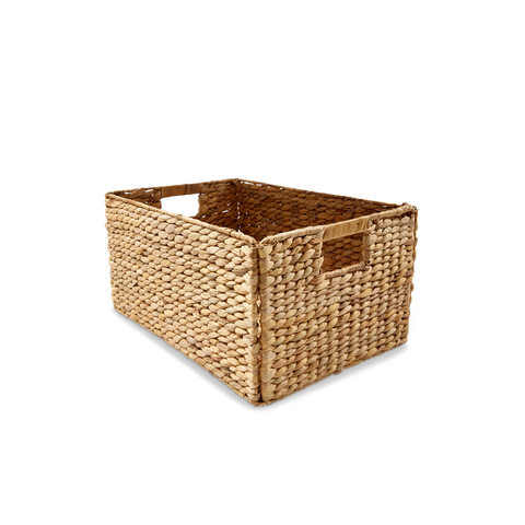large rectangular wicker storage baskets