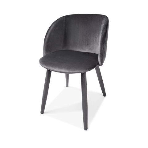 Grey Velvet Occasional Chair