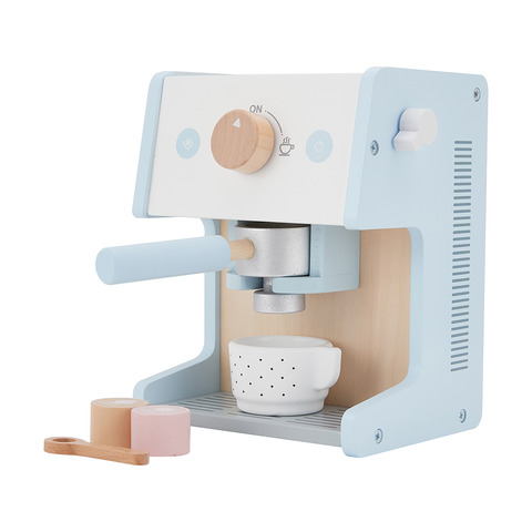 wooden toy coffee maker