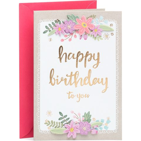 Hallmark Birthday Card for Her - Floral Pop-out | Kmart