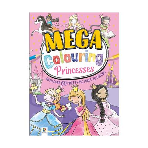 Download Mega Colouring Book: Princesses | Kmart