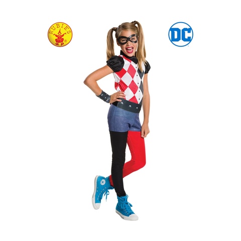 Dc Comics Harley Quinn Costume Ages 9 10 Kmart - jester harley quinn roblox