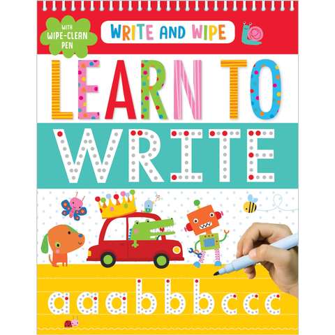 Write and Wipe Learn to Write - Book | Kmart