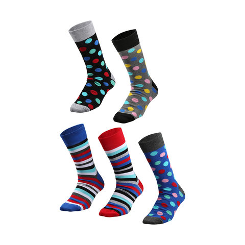 5 Pack Pattern Socks | Kmart