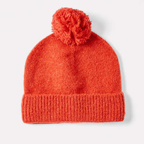 orange infant beanie