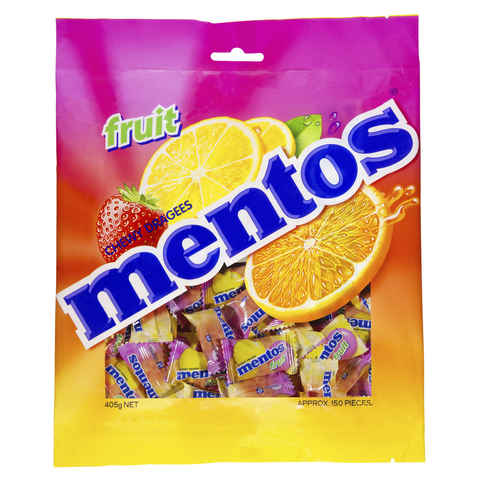 Mentos Fruit Bag 405g - Kmart