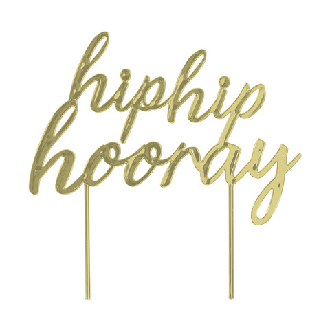 Hip Hip Hooray Cake Topper Kmart