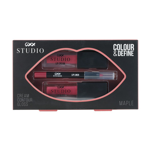 Oxx Studio Colour Define Lip Kit Maple Kmart