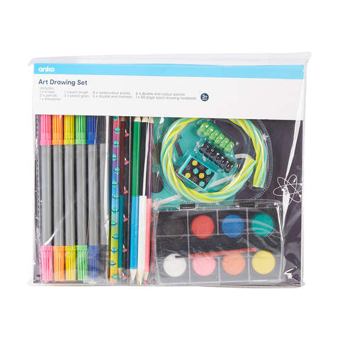 28 Piece Art Drawing Set | Kmart