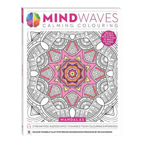 Download Mindwaves Calming Colouring Mandalas Book Kmart