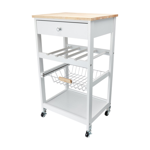 kitchen bench prep trolley kmart cart for pots and pans diy island extension