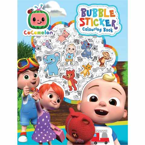 Download CoComelon Bubble Sticker Colouring Book | Kmart