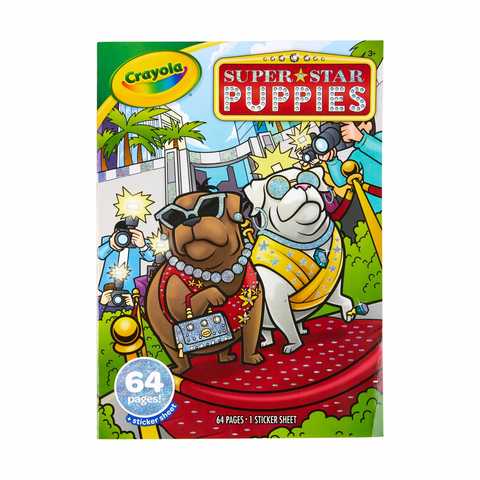 Download Crayola Superstar Puppies Colouring Book Kmart