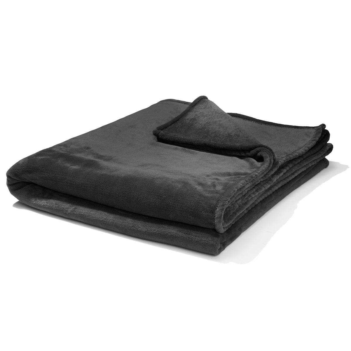 Soft Touch Blanket - Single Bed, Black | Kmart