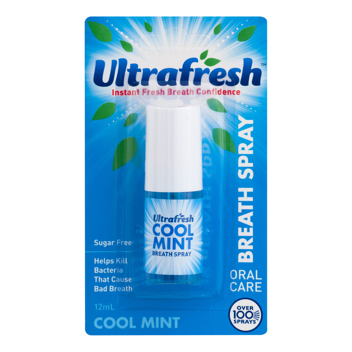 Ultrafresh Cool Mint Breath Spray 12ml Kmart