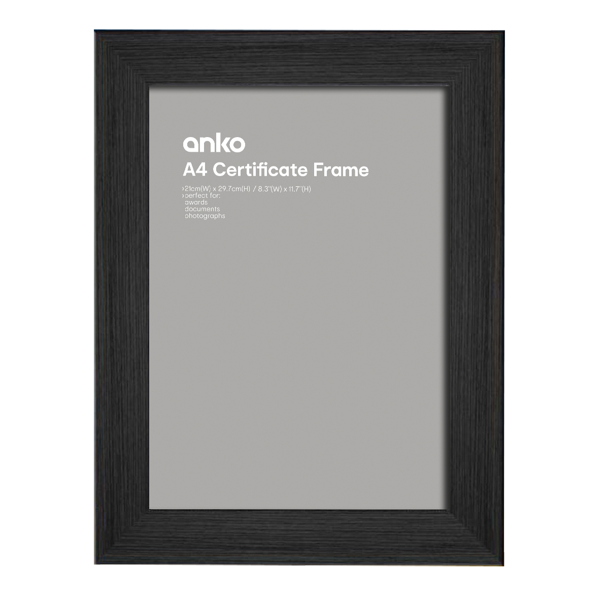 frame kmart size Kmart Frame Black     A4, Certificate