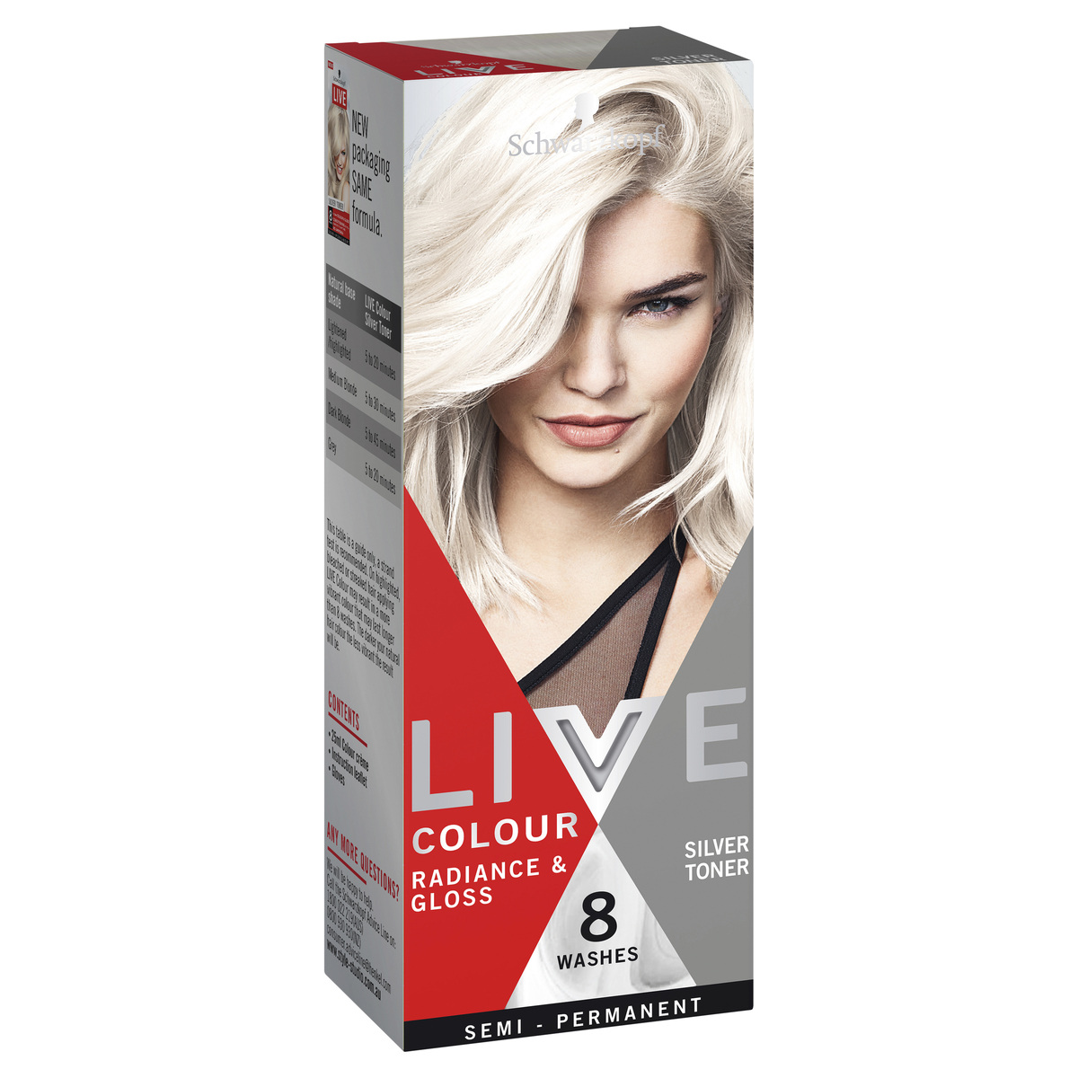 Schwarzkopf Live Colour Silver Look Toner  Kmart