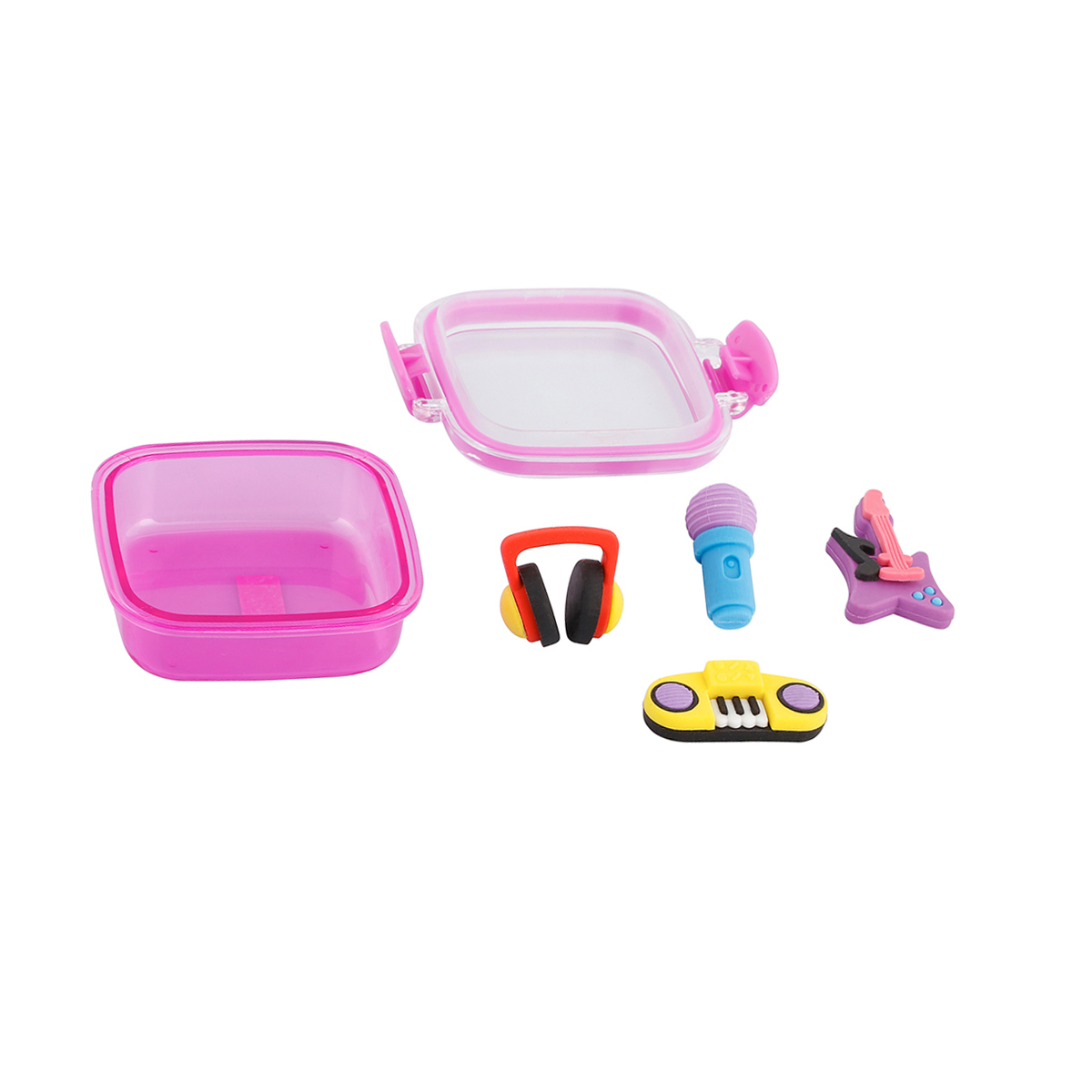 3D Erasers - Purple Case | Kmart