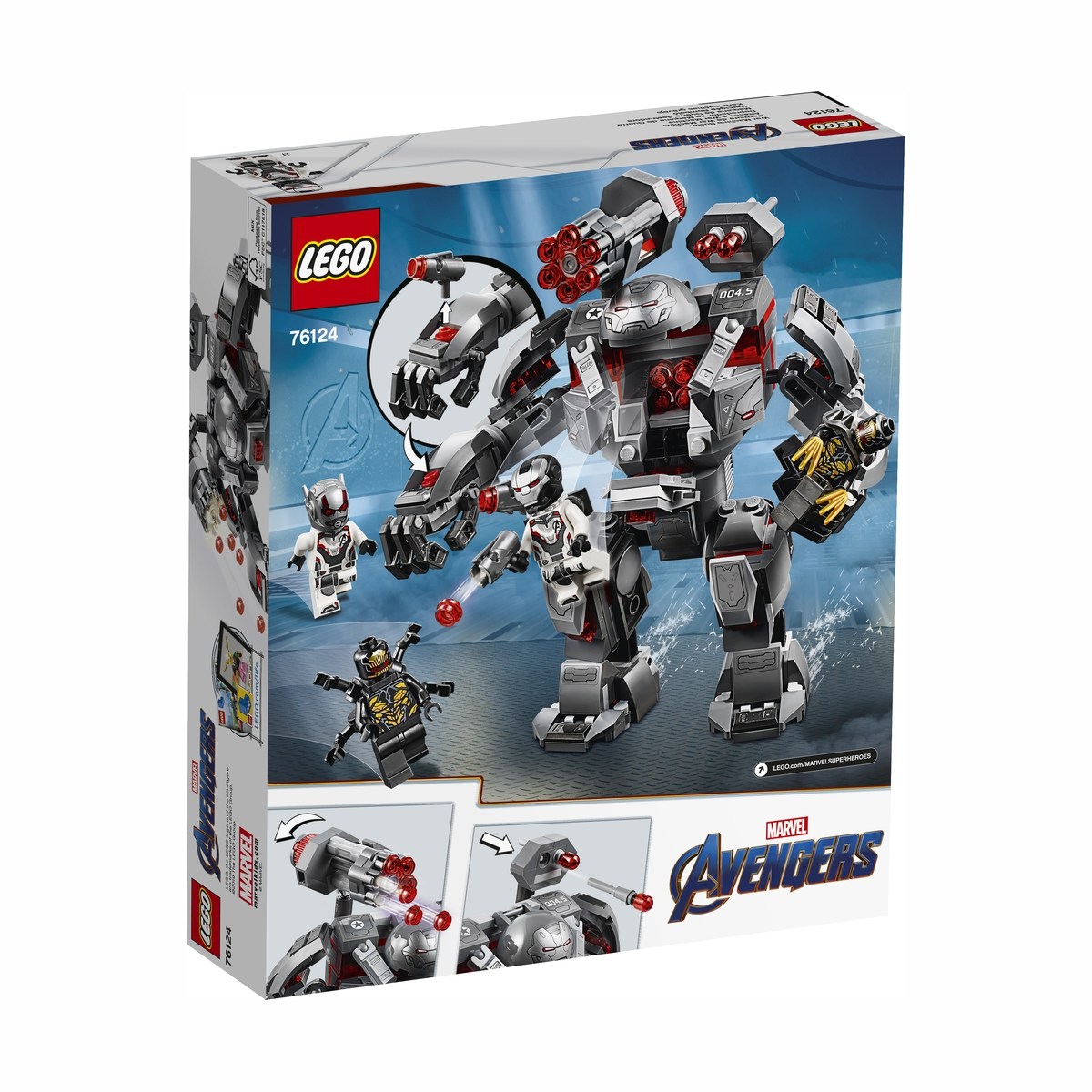 Lego Marvel Avengers Movie 4 War Machine Buster 76124 Kmart - hover over image to zoom